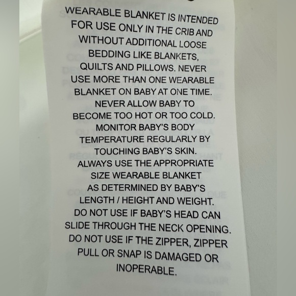 NWOT Crane Baby Wearable Blanket for Boys and Safari Animal Print - Picture 12 of 15